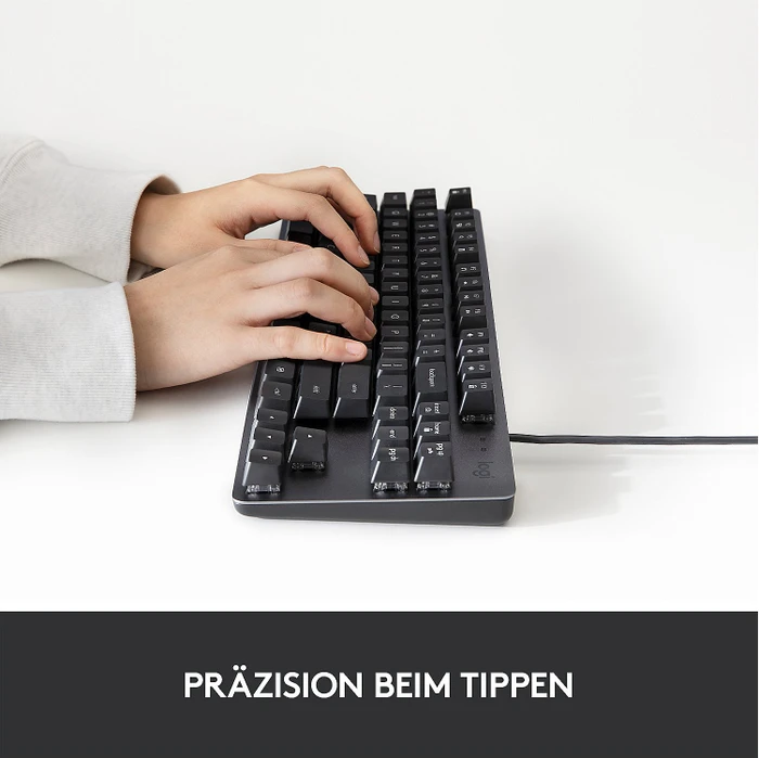 Logitech K835 TKL Mechanical Keyboard, grau/schwarz, TTC RED, USB, DE