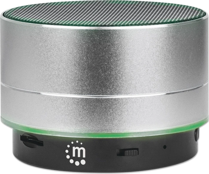 Manhattan Metallic LED Speaker silber