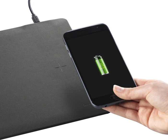 Hama Wireless Charging Mousepad, dunkelgrau
