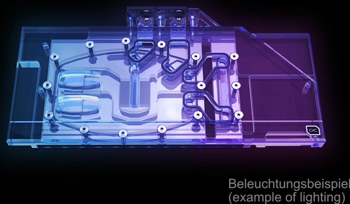 Alphacool Eisblock Aurora Acryl GPX-N RTX 3090/3080 Suprim X mit Backplate