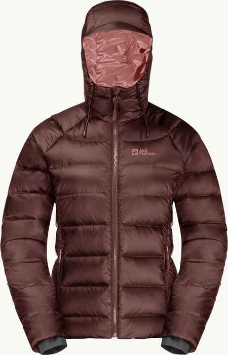 Jack Wolfskin Nebelhorn Down Hoody Funktionsjacke dark maroon (Damen)