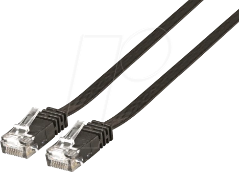 EFB Elektronik PVC kompakt Flach-Patchkabel, Cat6a, U/UTP, RJ-45/RJ-45