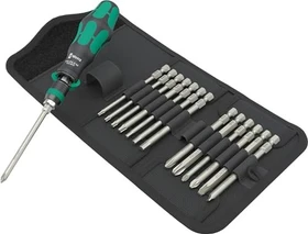 Wera Kraftform Kompakt 838 RA-R M Set 1 Bitset inkl. Tasche, 15-tlg.