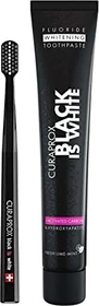 Curaden Curaprox Black is White Zahnbürste + Zahncreme Set