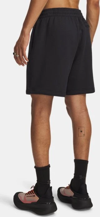 Under Armour Essential Fleece Hose kurz schwarz/weiß (Herren)