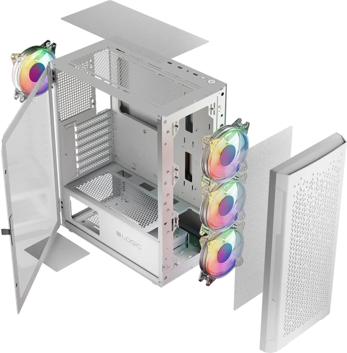 Logic Concept Aramis ARGB Midi White, Glasfenster
