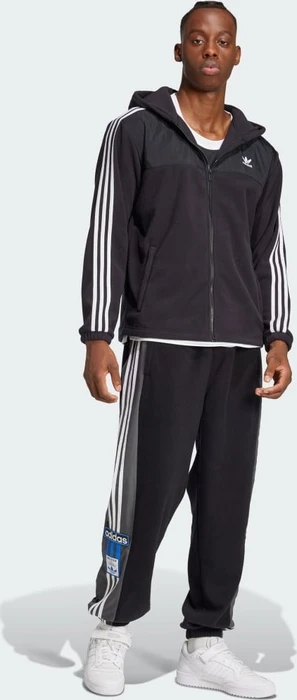 adidas Adicolor 3-Streifen Teddy Fleece Hoodie schwarz (Herren)