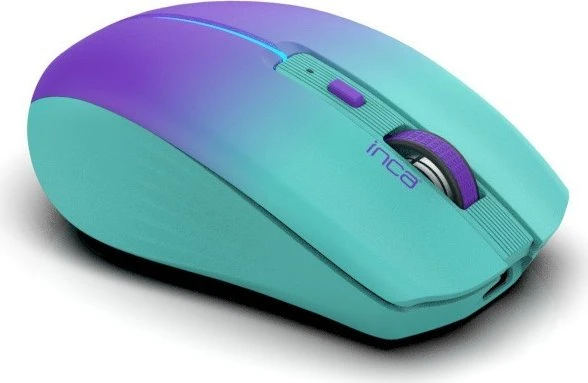Inca IWM-511RM Wireless Mouse blau/violett, USB/Bluetooth