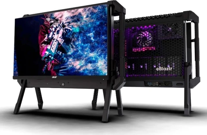 eBlaztr PC-Case, schwarz, Mini-ITX