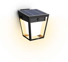 Philips Nissa Solar Wandleuchte 1.8W 3000K schwarz