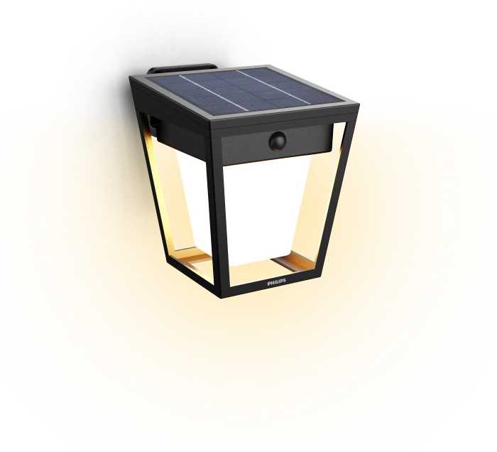 Philips Nissa Solar Wandleuchte 1.8W 3000K schwarz