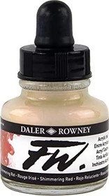 Daler Rowney FW Acrylic Ink shimmering red, 29.5ml