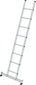 Günzburger Steigtechnik Anlegeleiter mit Nivello-Traverse, 8 Stufen