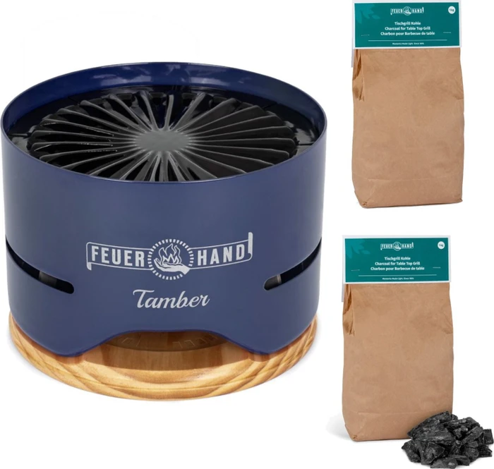 Feuerhand Tamber Tischgrill cobalt blue