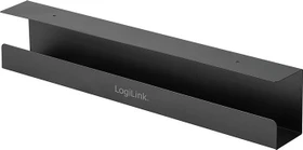 LogiLink Kabelmanagement Kabelkanal Untertischmontage, schwarz