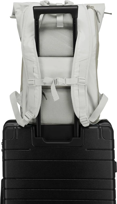 Travelite Basics Rollup Laptoprucksack, 15.6", Sand/Ivory