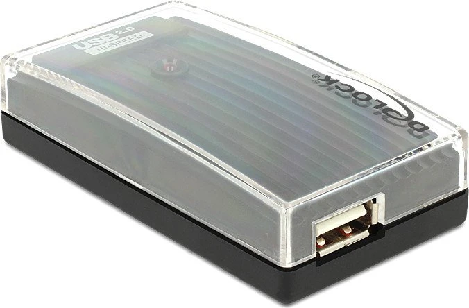 DeLOCK USB-Hub, 4x USB-A 2.0, USB 2.0 Mini-B [Buchse]