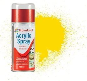 Humbrol Acrylic Spray Paint 69 yellow gloss, 150ml