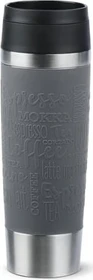 Emsa Travel Mug Classic Coffee and Tea Grande Isolierbecher 500ml pfeffergrau