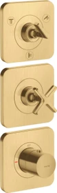 Hansgrohe Axor Citterio E Thermostatmodul 380/120 Kontrollfeld für 3 Verbraucher brushed gold optic