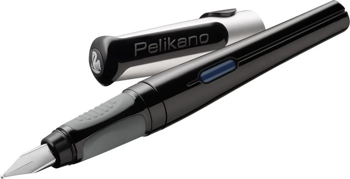 Pelikan Pelikano schwarz, rechte Hand, mittel, Faltschachtel