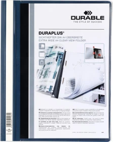 Durable Duraplus Schnellhefter, A4, dunkelblau/transparent