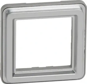 Legrand Soliroc Mosaic Adapter ohne Klappdeckel IP20 IK10, grau
