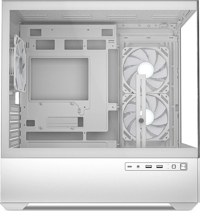 Sharkoon MK6 RGB White, Glasfenster