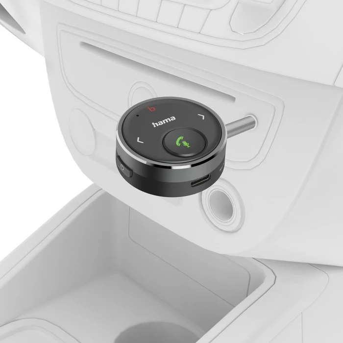 Hama Bluetooth-Receiver für KFZ mit AUX-In (USB-C)