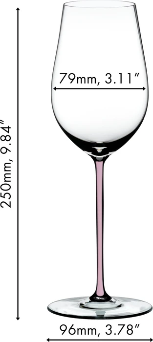 Riedel Fatto A Mano Riesling/Zinfandel Weißweinglas rosa