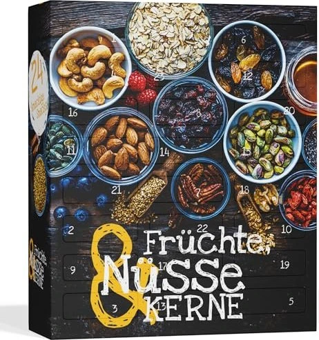 Boxiland Früchte, Nüsse, Kerne Bio Adventskalender 2025
