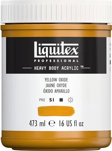 Liquitex Professional Heavy Body Acrylic yellow oxide, 473ml