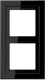 Jung Serie LS-design Rahmen 2-fach, schwarz