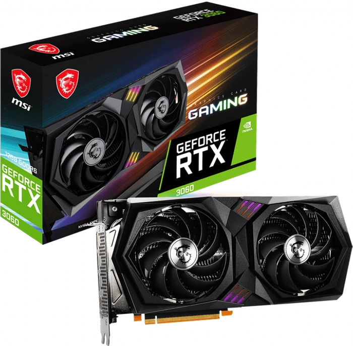 MSI GeForce RTX 3060 Gaming 12G, 12GB GDDR6, HDMI, 3x DP