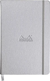 Rhodia Boutique Webnotebook, A5, liniert, Hardcover, silber, 96 Blatt