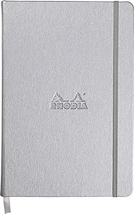 Rhodia Boutique Webnotebook, A5, liniert, Hardcover, silber, 96 Blatt