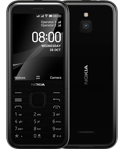 Nokia 8000 4G Dual-SIM onyx black