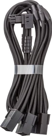 CableMod C-Series Pro, 12V-2x6 Kabel, 3x 8-Pin PCIe Stecker auf 16-Pin PCIe 5.1 12V-2x6 Stecker, Adapterkabel, 90°, Variante A, schwarz, 45cm