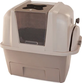 Catit SmartSift Katzentoilette mit Dach, beige
