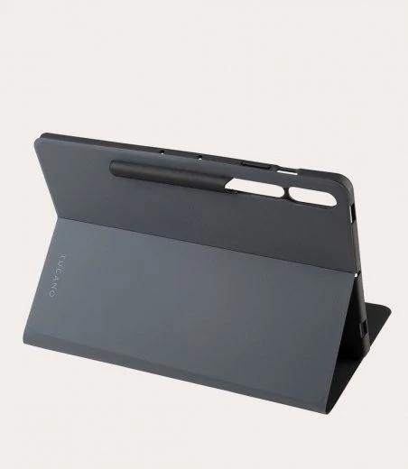 Tucano Gala Tablethülle für Samsung Galaxy Tab S9+ / S9 FE+, dunkelgrau