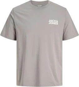 Jack & Jones Logo T-Shirt kurzarm ultimate grey (Herren)