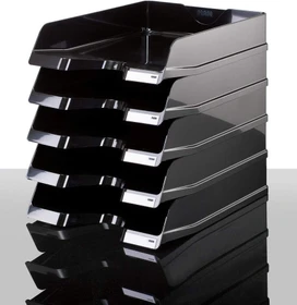 HAN Viva Briefablage, A4, schwarz, 5er-Pack
