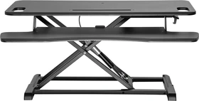 Neomounts NS-WS300BLACK Sitz-Steh-Schreibtisch 95x40cm Birke/schwarz