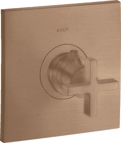 Hansgrohe Axor Citterio Thermostat HighFlow Unterputz mit Kreuzgriff brushed red gold