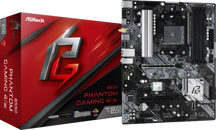 ASRock B550 Phantom Gaming 4/ac (AMD AM4)