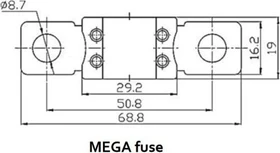 Victron Energy MEGA-Sicherung 300A/58V für 48V Produkte