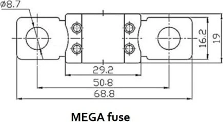 Victron Energy MEGA-Sicherung 300A/58V für 48V Produkte