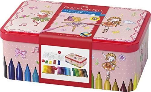 Faber-Castell Connector Filzstift Malset Ballerina sortiert, 33er-Set