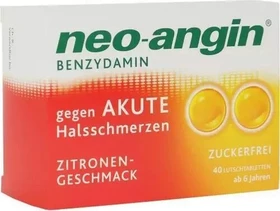 Neo-Angin Benzydamin Zitrone Lutschtabletten, 40 Stück