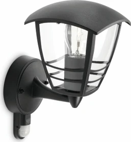 Philips myGarden Creek Wandleuchte mit Bewegungssensor schwarz